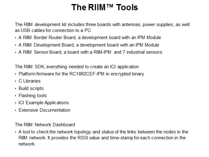 The RIIM™ Tools