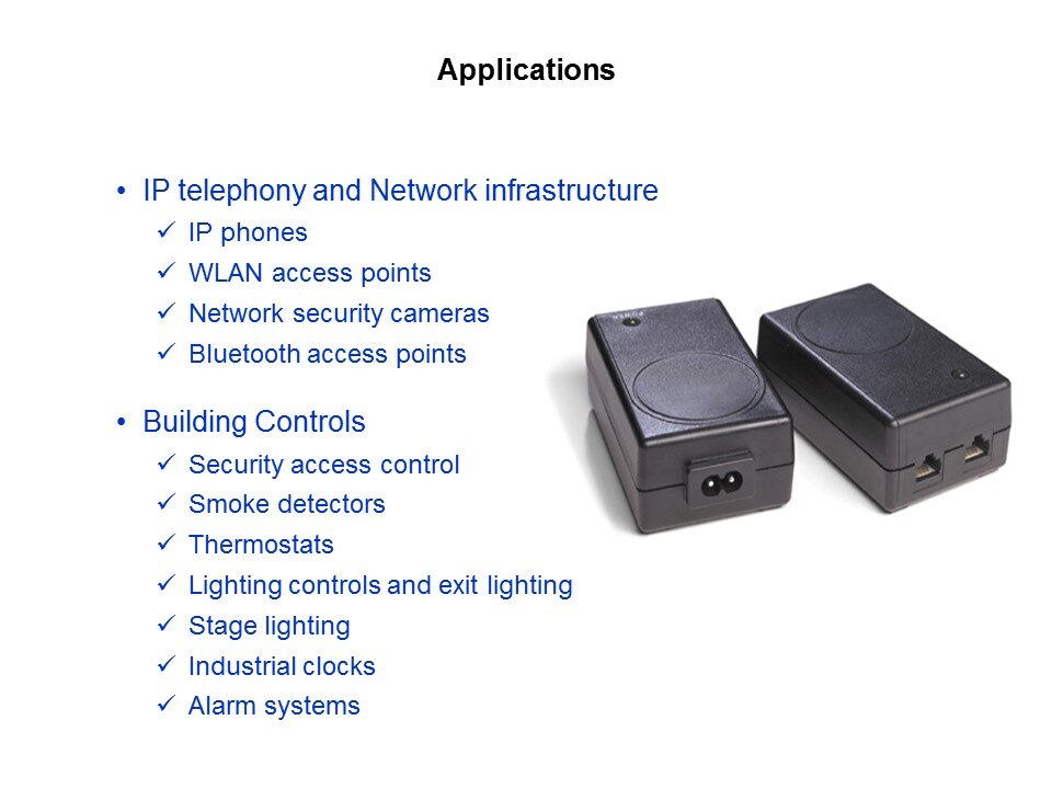 Power over Ethernet Slide 19