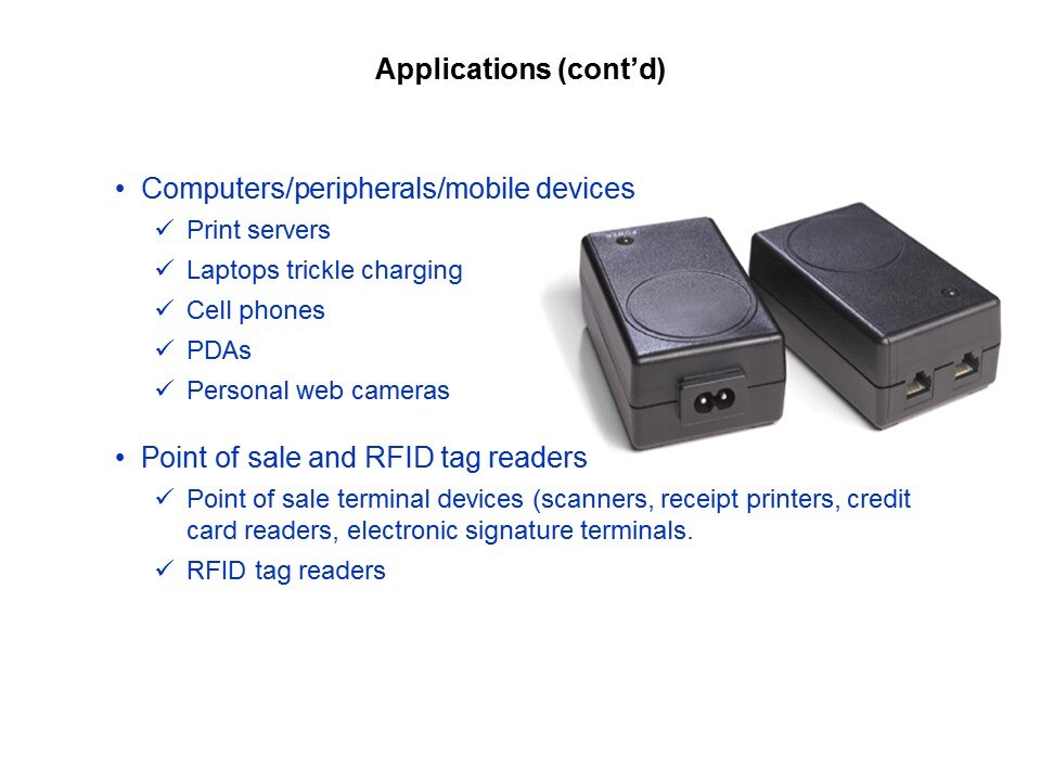 Power over Ethernet Slide 21