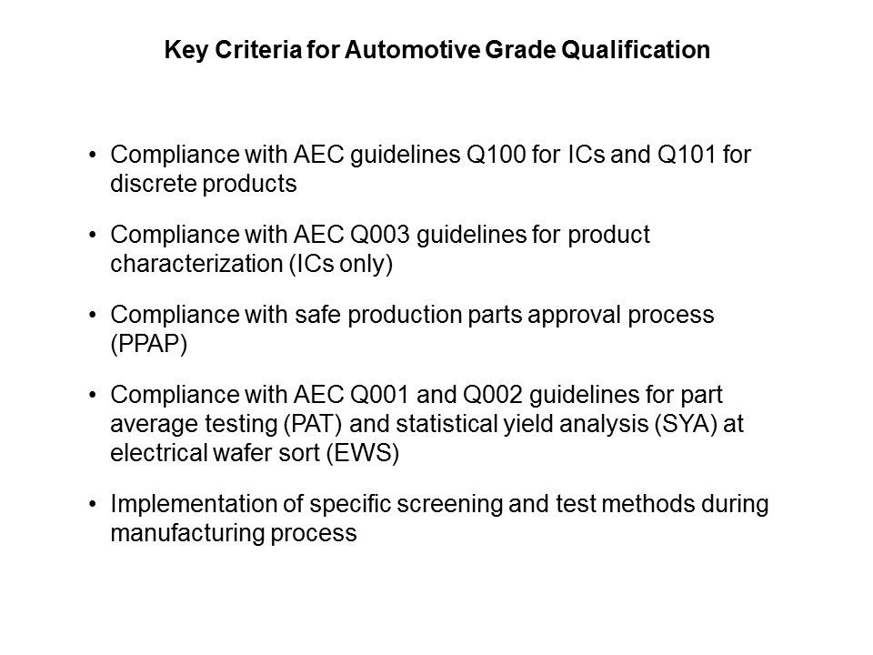 Automotive Grade Transistors and Discretes Slide 4