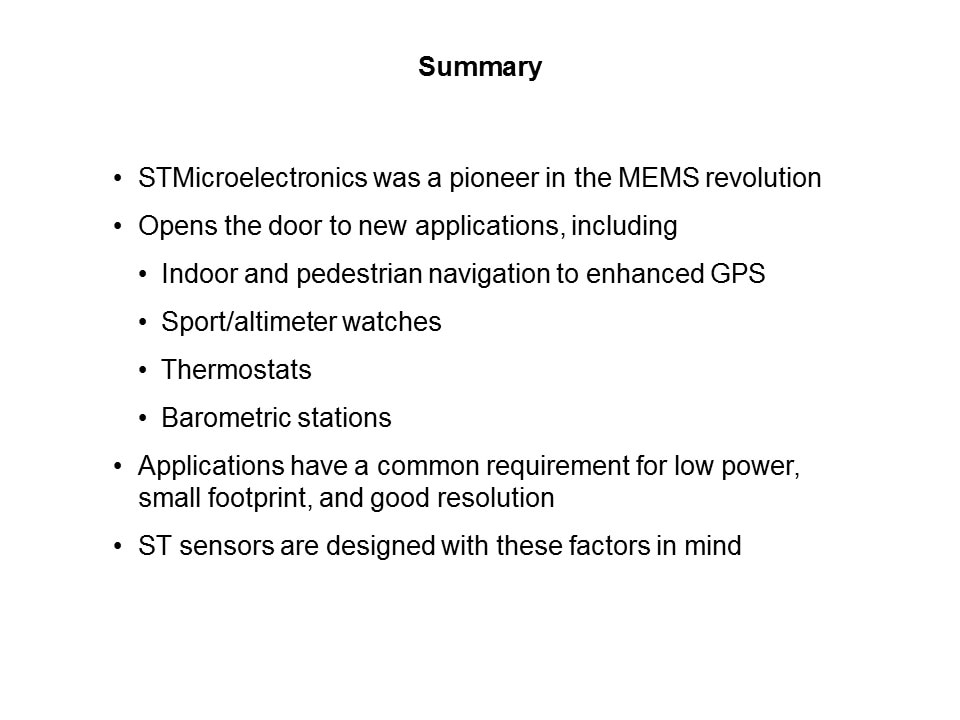 Environmental Sensors Roadmap Slide 16