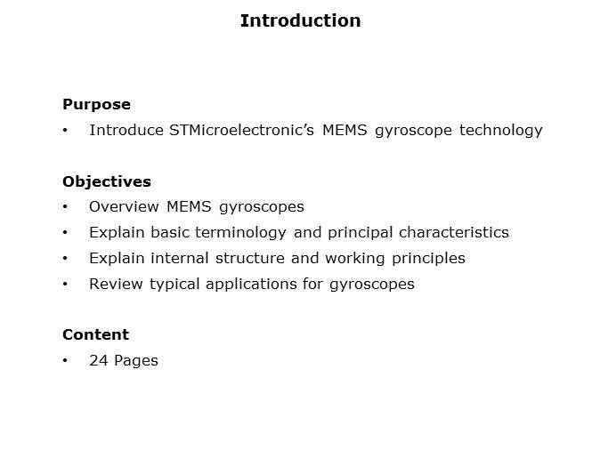 MEMS Gyroscopes Slide 1