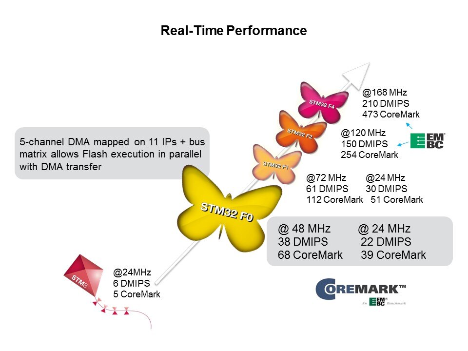 STM32 F0 Series Entry-Level Cortex-M0 32-bit MCUs Slide 6