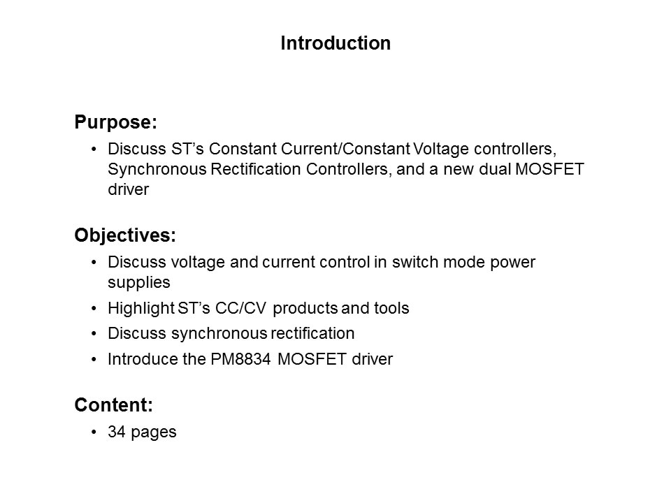 Secondary Side Switch-Mode Power Supply Control Slide 1