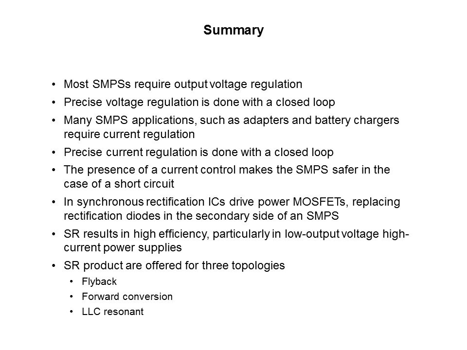 Secondary Side Switch-Mode Power Supply Control Slide 34