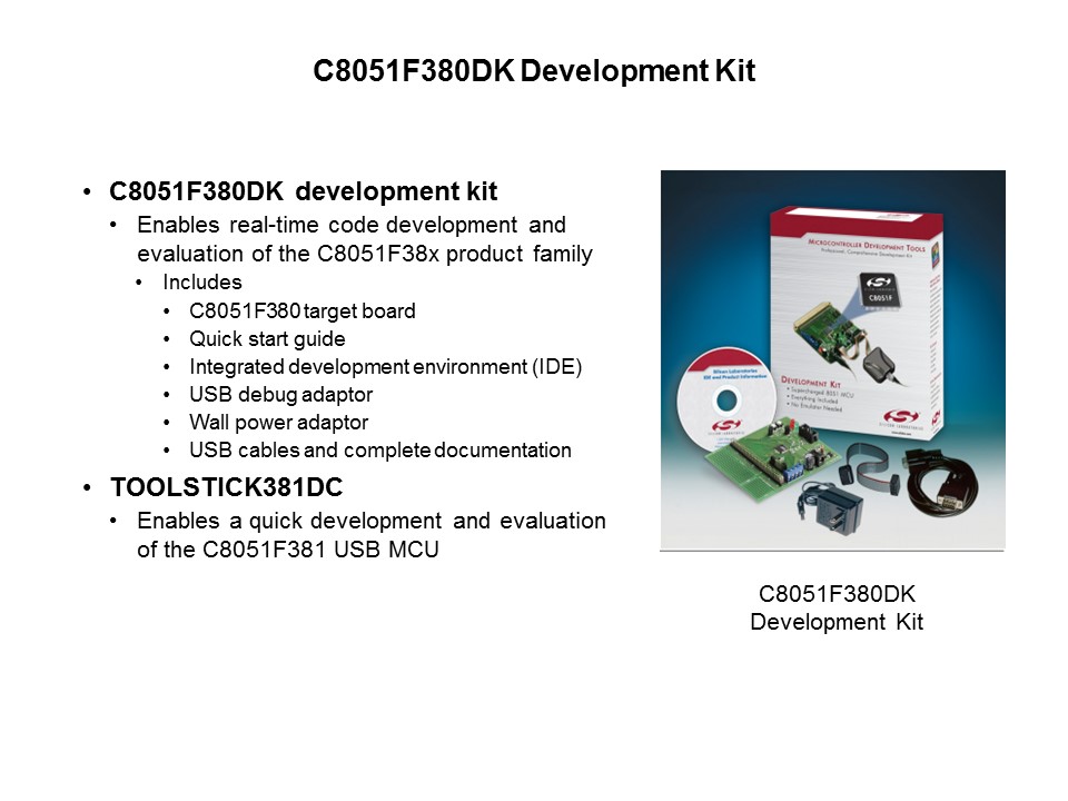 C8051F38x USB MCU Slide 36