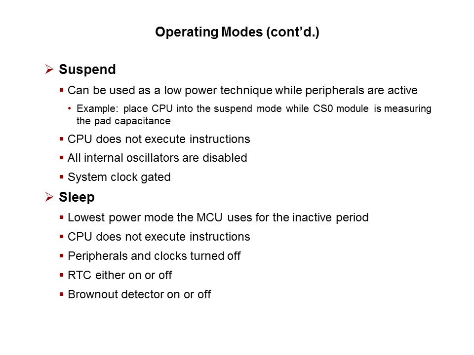 QuickSense C8051F990 Low Power MCU with Capacitive Sensing Slide 8