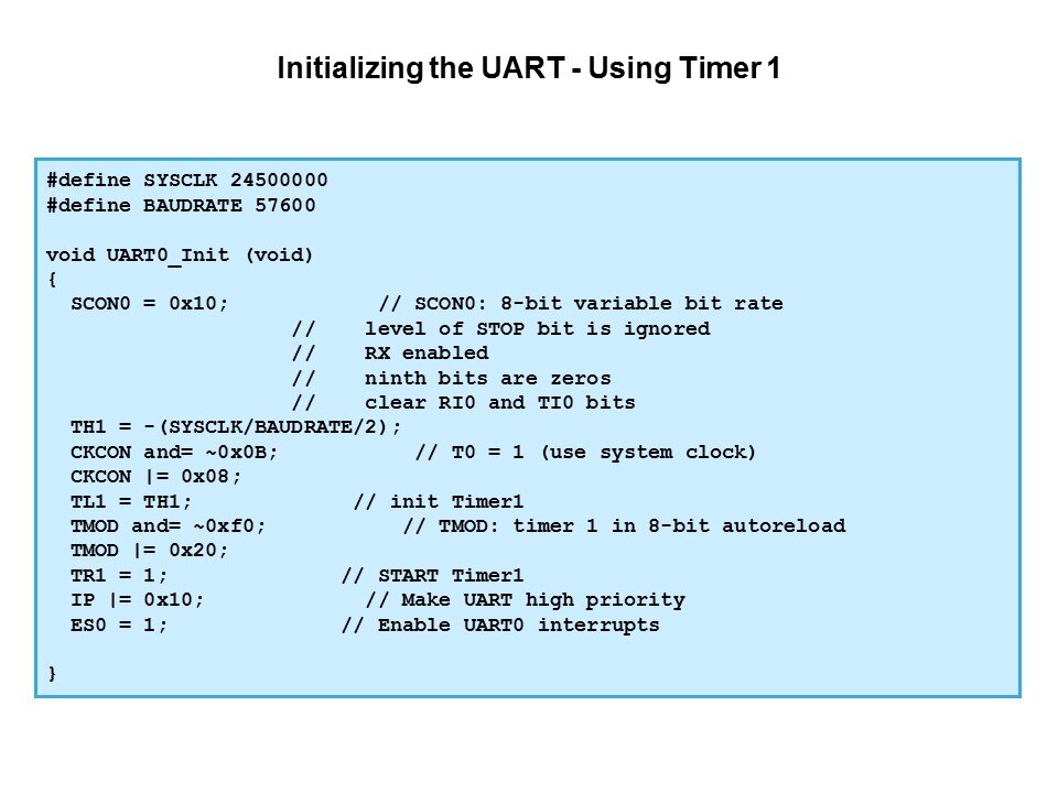 Initializing UART