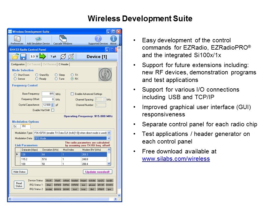 Si100x/1x ISM Transceiver Family Slide 30