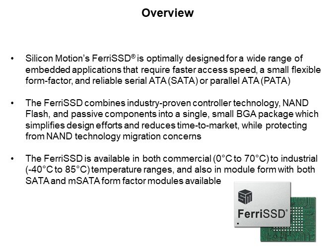 Image of Silicon Motion FerriSSD® SATA/PATA Family - Overview