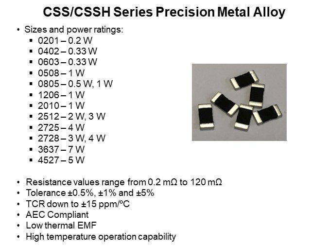 CSS/CSSH Series Precision Metal Alloy