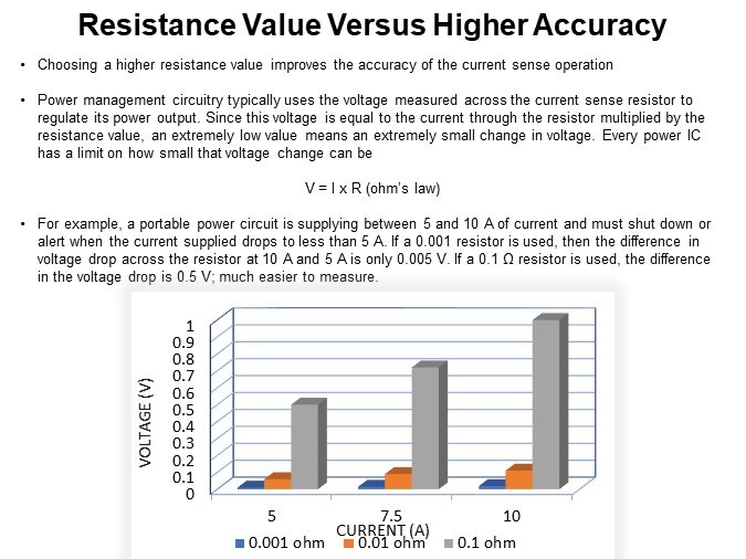 Resistance Value Versus Higher Accuracy