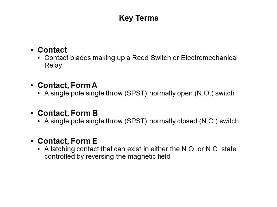 Latching Form B Reed Relays Overview Slide 2