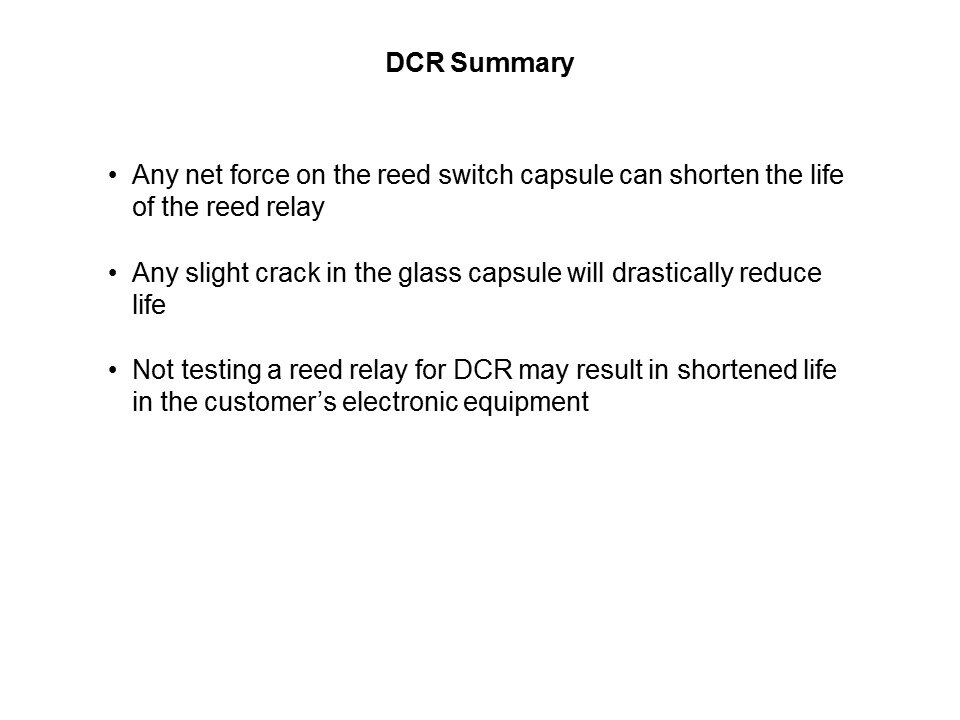 Reed Relay Overview Slide 16
