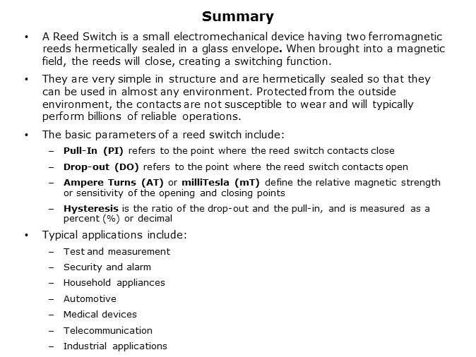 Reed Switch Technology Slide 15