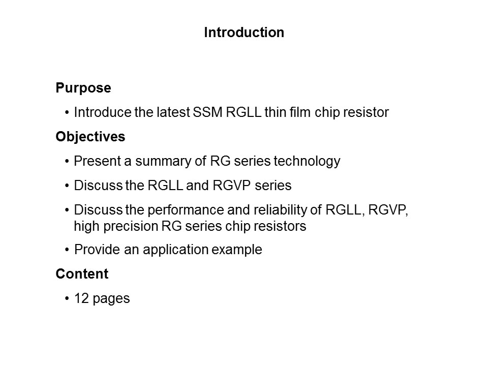 RGLL Thin Film Chip Resistor Slide 1