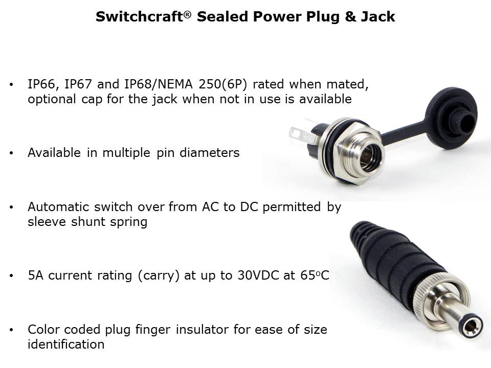 Sealed Power Plugs and Jacks Slide 2