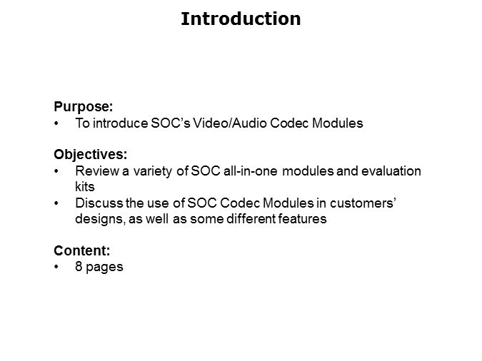 Image of SOC AV Codec Module - Slide1