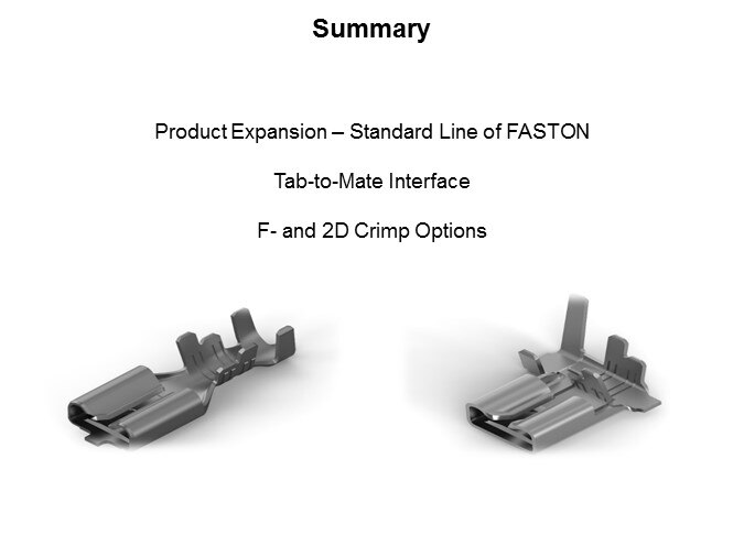Standard Line of FASTON - Slide16