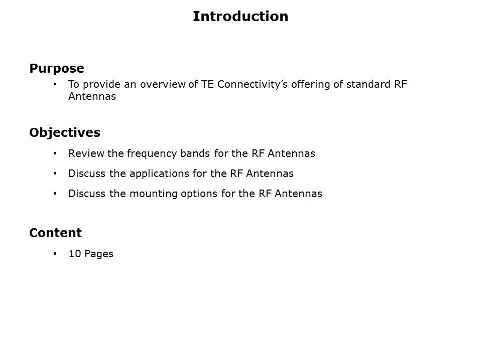 Standard RF Antennas Slide 1