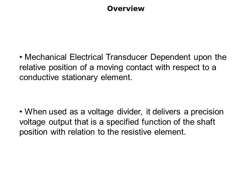 Multi-Turn Potentiometer Overview Slide 2