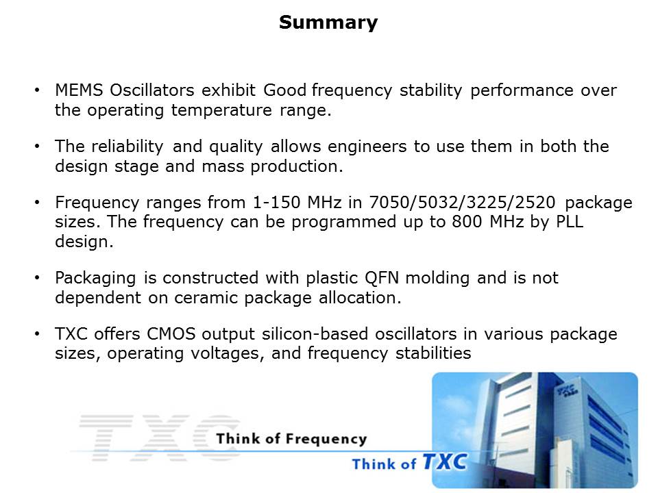 T Series MEMS Oscillators Slide 9