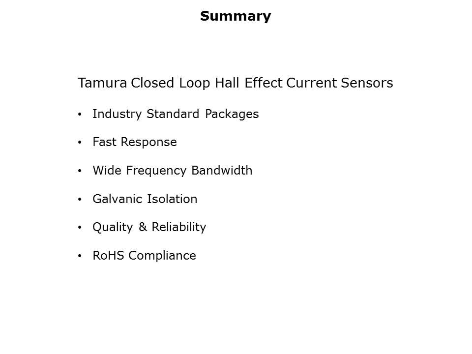 Closed-Loop Hall Effect Sensors Slide 19