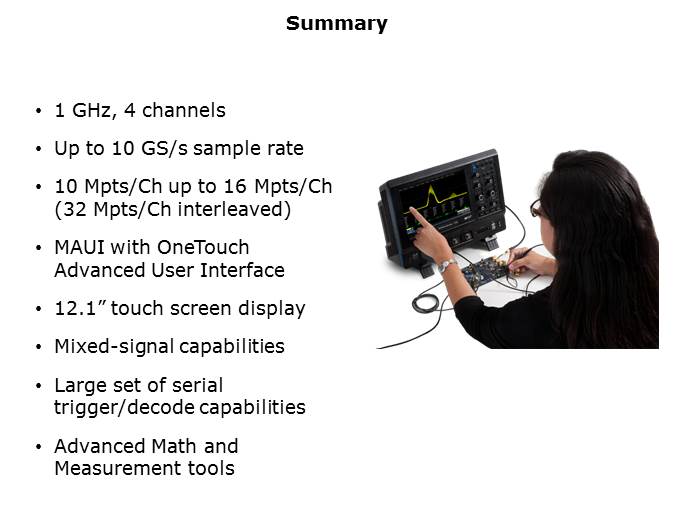 WaveSurfer 510 Oscilloscope PTM Slide 17