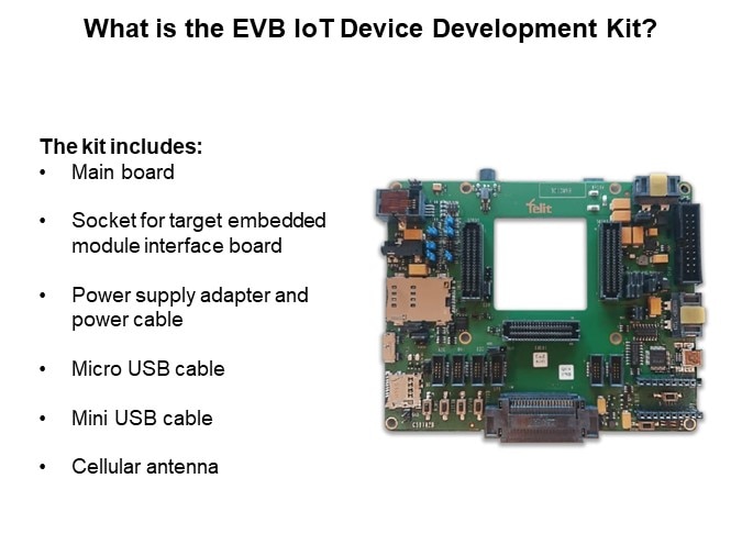 Image of Telit EVB IoT Device Development Kit Quick Start Guide - What is it