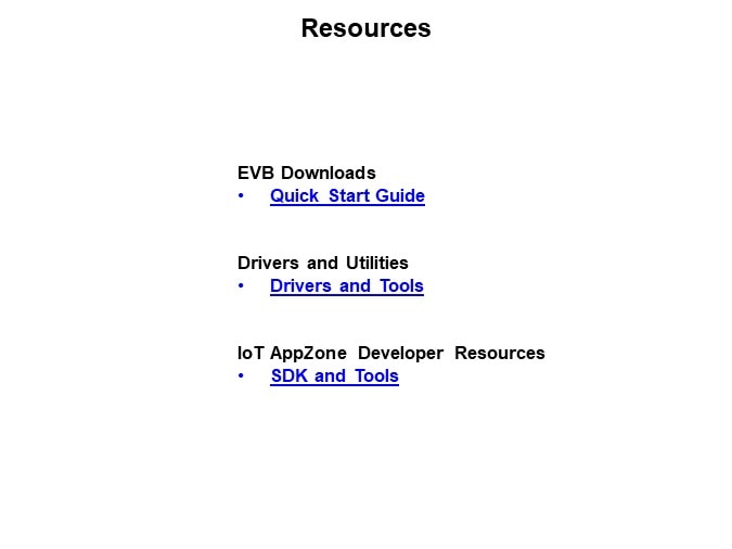 Image of Telit EVB IoT Device Development Kit Quick Start Guide - Resources