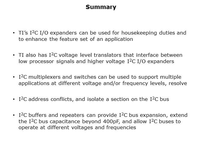 I2C and SMBus Solutions Slide 17