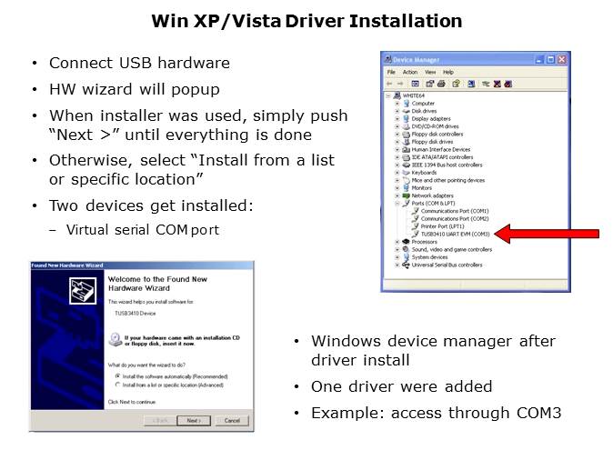 USB-to-Serial Bridge Implementation Using the TUSB3410 Slide 7