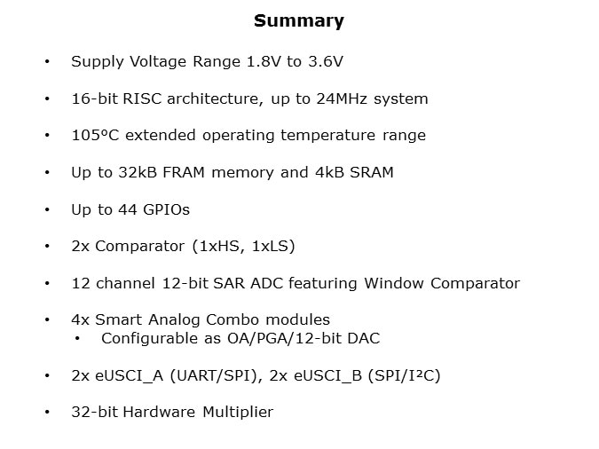 MSP430FR2355-Slide11