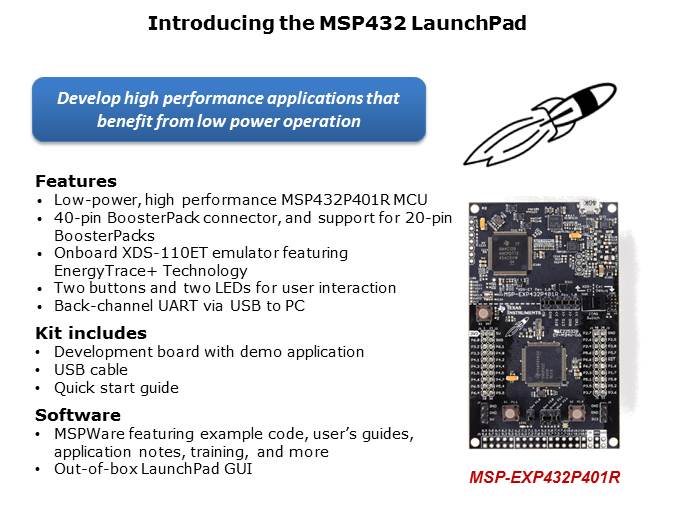 MSP432 Microcontroller Platform Overview - Part 1 of 12 Slide 12