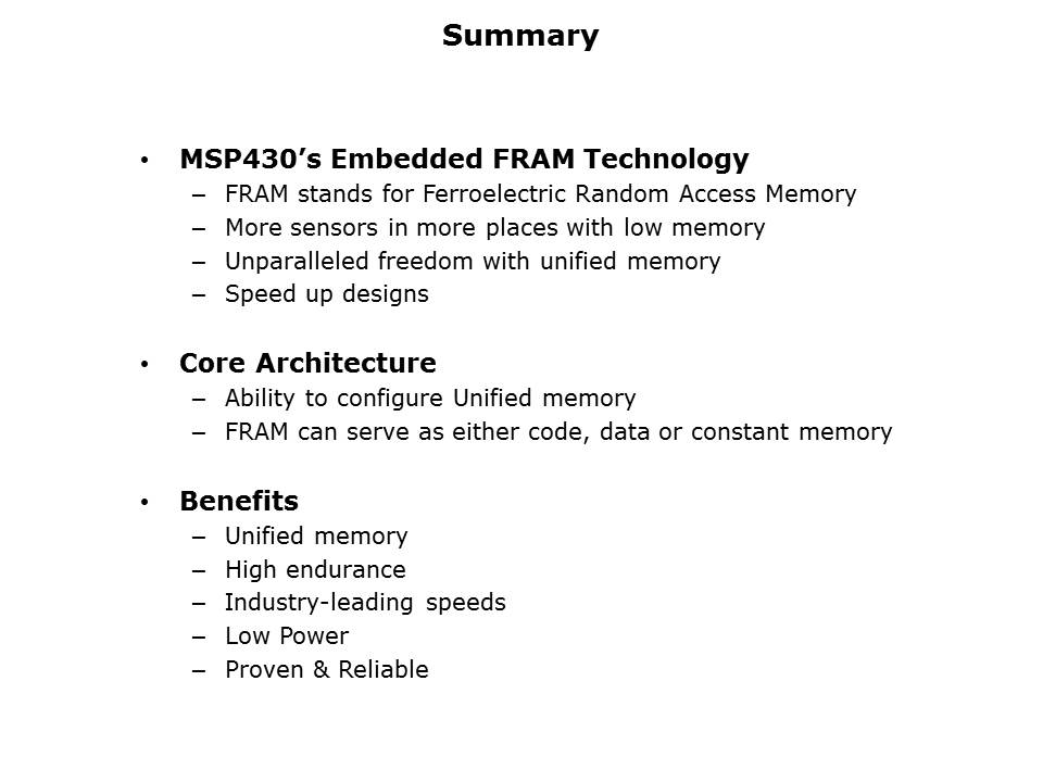 MSP430FR5969 Launchpad Slide 11
