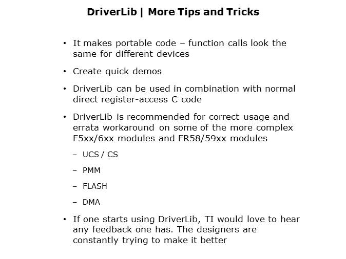 MSP430FR5969 LaunchPad Part 4 Slide 25