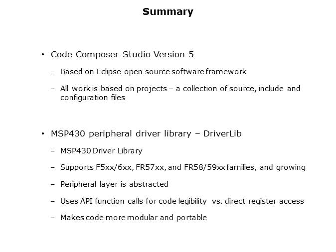 MSP430FR5969 LaunchPad Part 4 Slide 26