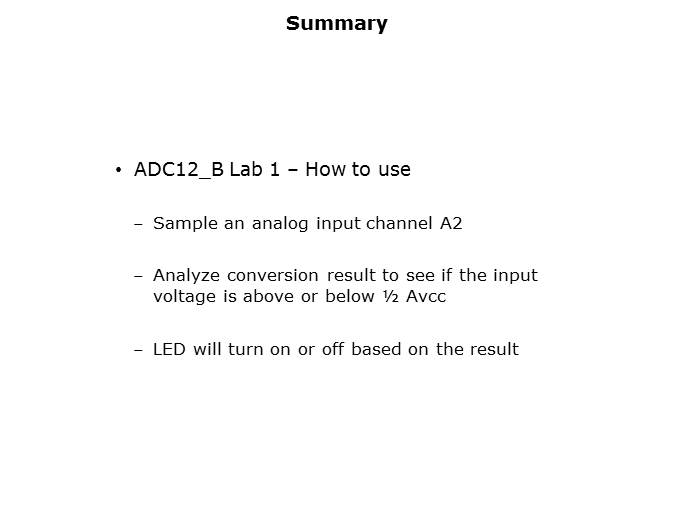 MSP430FR5969 LaunchPad Part 6 Slide 22