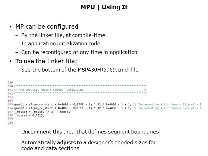 MSP430FR5969 LaunchPad Part 8 Slide 3
