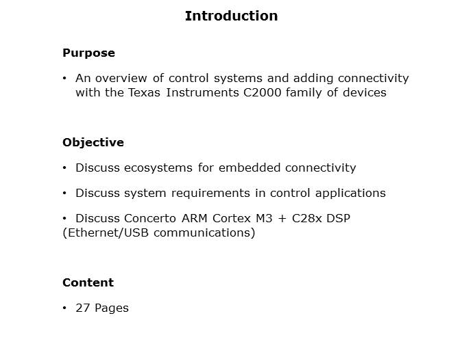 Connectivity in Control Systems Slide 1