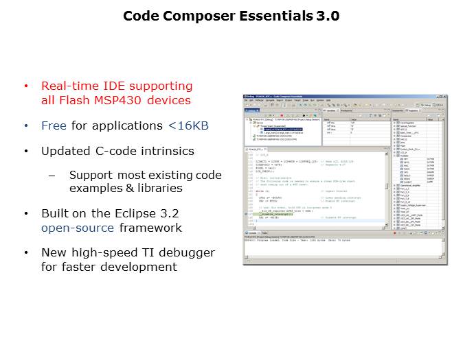 MSP430 Design Tools Slide 2