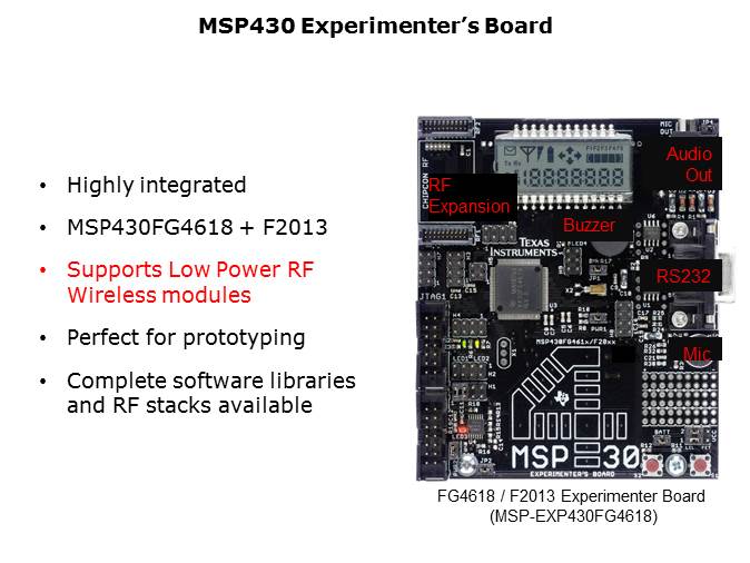 MSP430 Design Tools Slide 4