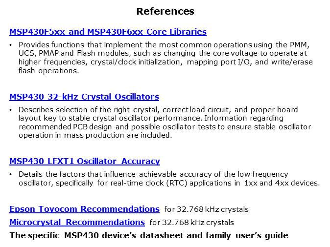MSP430 How to Use the Clock System Slide 7