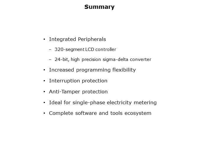 Solutions for Metering and Energy Monitoring Applications Slide 8