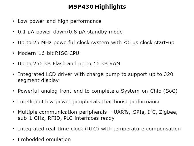 MSP430 for Utility Metering Solutions Slide 9