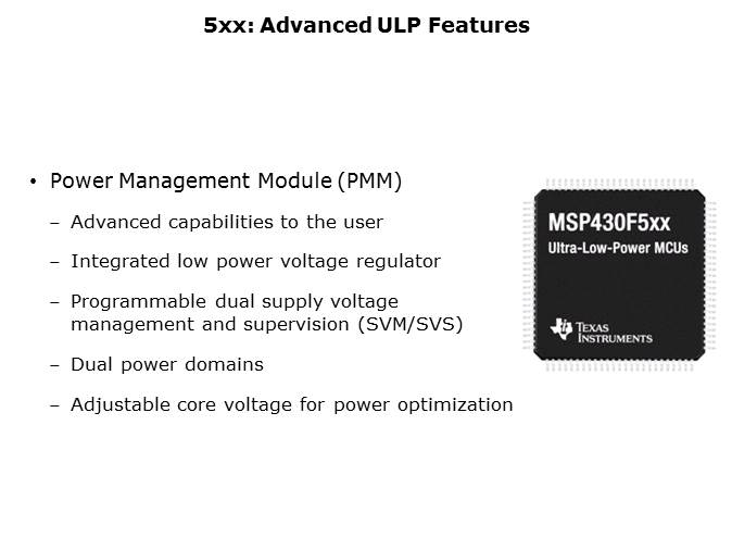 MSP430x5xx Overview Slide 6