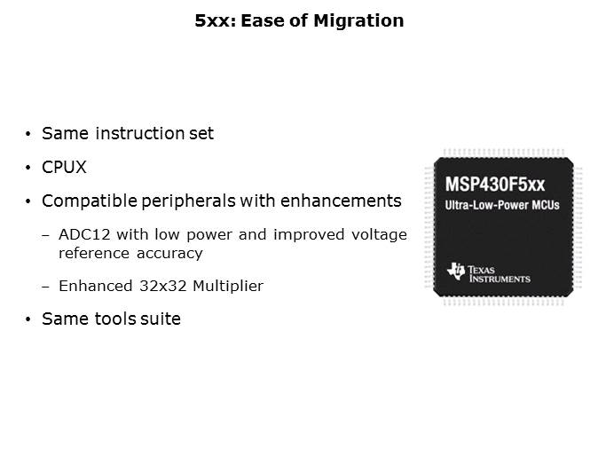 MSP430x5xx Overview Slide 7