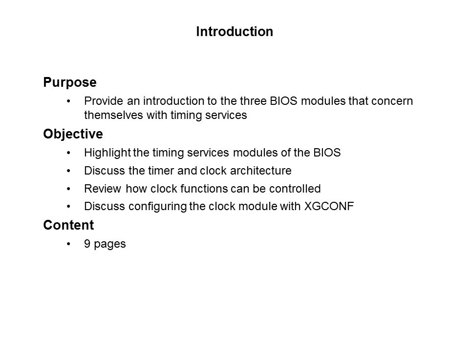 SYS/BIOS: Introduction to Timers and Clocks Slide 1