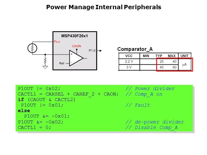 The Ultra Low Power MSP430 Slide 14