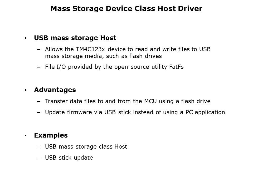 Tiva C Series TM4C123x USB Slide 14